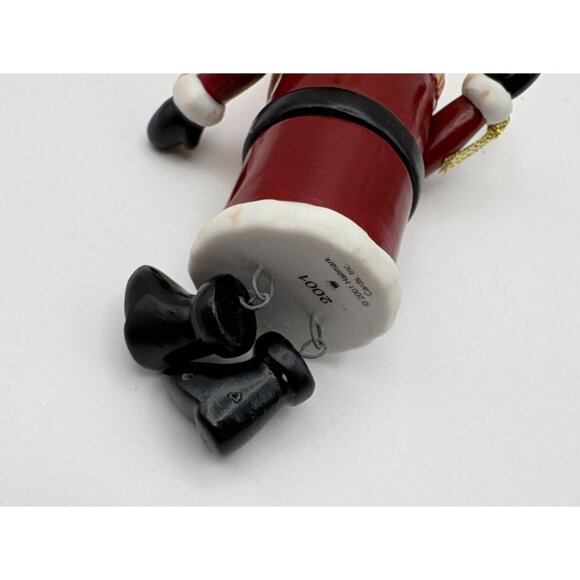 Hallmark Keepsake Christmas Ornament Santa Time Capsule with Scroll Inside 2001 - Picture 8 of 12